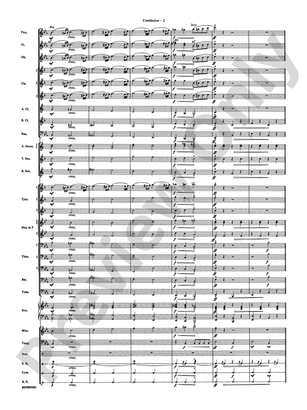 Holiday Fanfare - Concert Band Conductor Score & Parts (Digital Download)