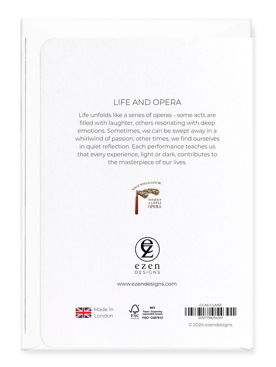 Greeting Card Life and Opera: Victorian Greeting Card