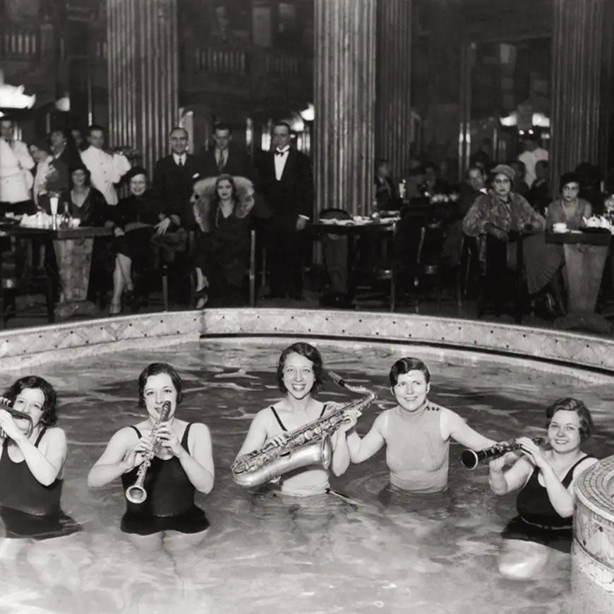 Greeting Card Jazz in a Swimming Pool
