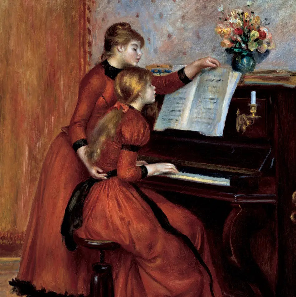 Greeting Card The Piano Lesson by Renoir 1889