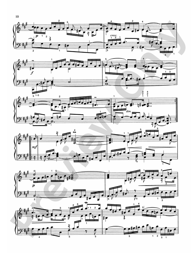 Bach - Six English Suites (Ed. Hans Bischoff) - Piano Solo (Digital Download)