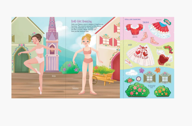 Sticker Doll Dress-up Ballet Book