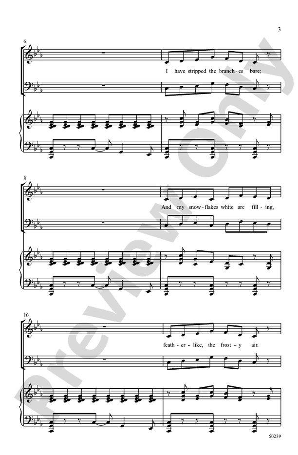 Winter - SATB Choral Octavo (Digital Download)