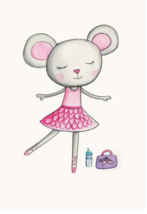 Greeting Card A Ballerina Mouse