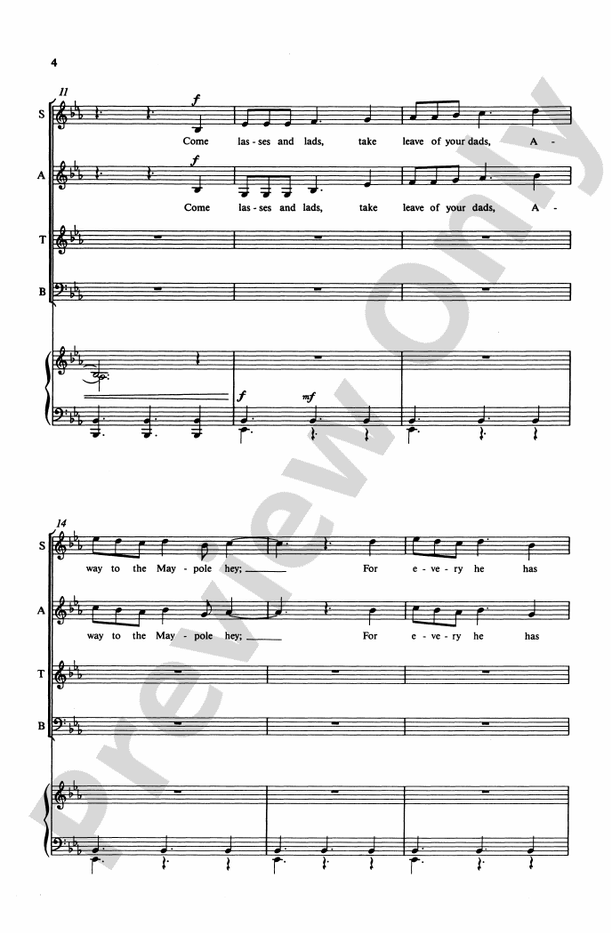 Maypole (from Love Songs for Springtime) – SATB Choral Octavo (Digital Download)