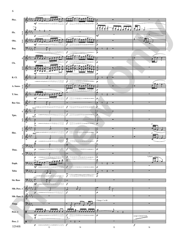 Genesis - Concert Band Conductor Score & Parts (Digital Download)