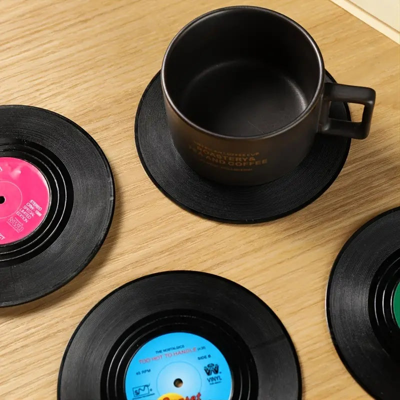 Vinyl Record Styled Funny Coasters