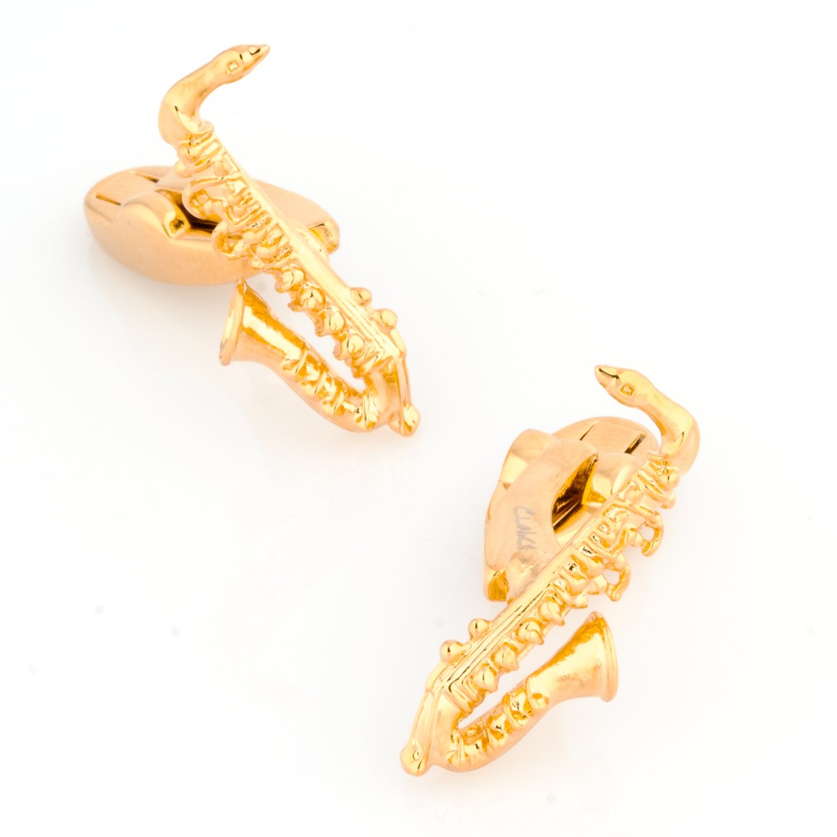 Cufflinks Gold Saxophone Cufflinks