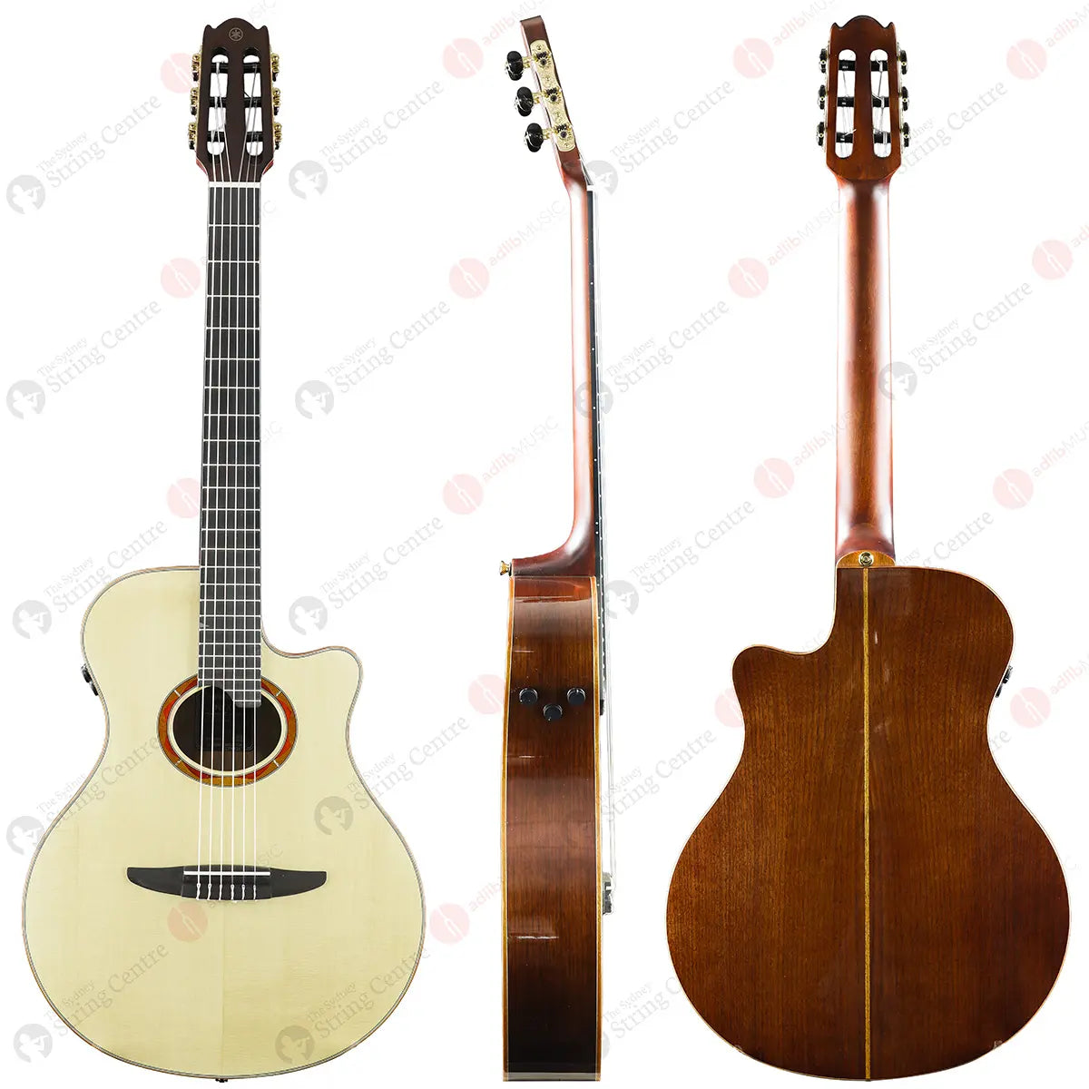 Yamaha NTX5 Acoustic Electric Classical Guitar with Reinforced Bag Natural