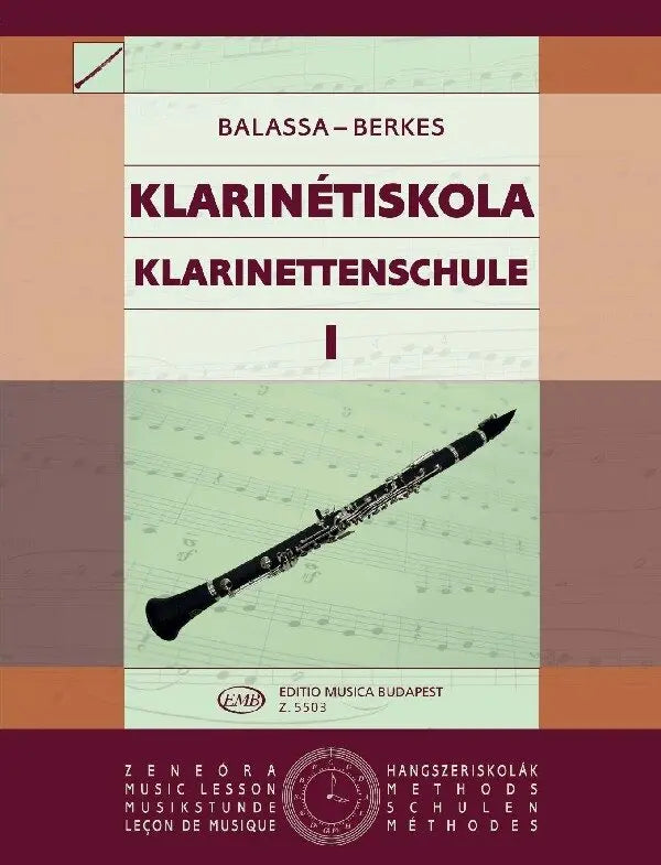 Clarinet Tutor Vol. 1 - Balassa-Berkes - EMB