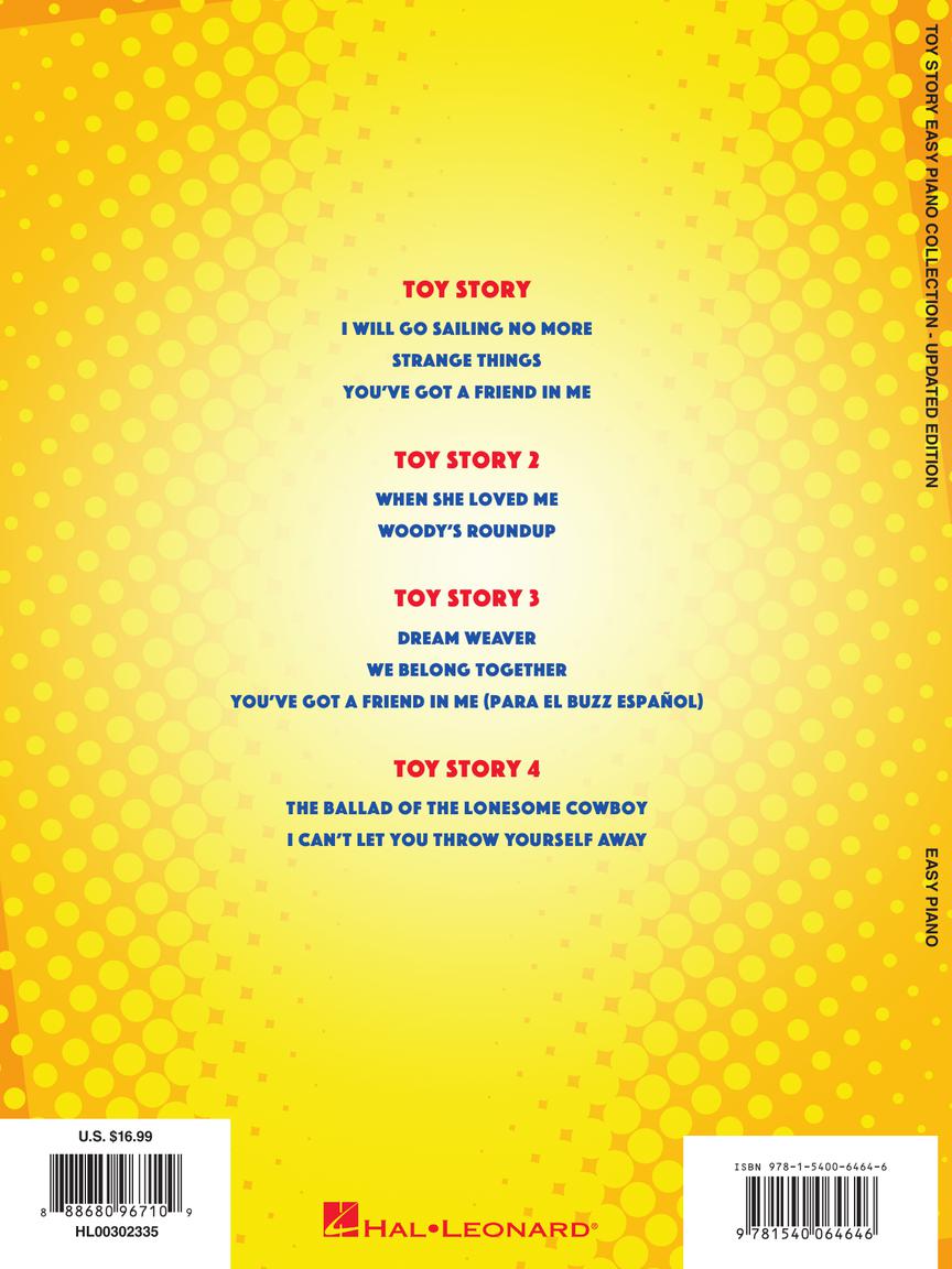 Toy Story Easy Piano Collection - Hal Leonard 302335