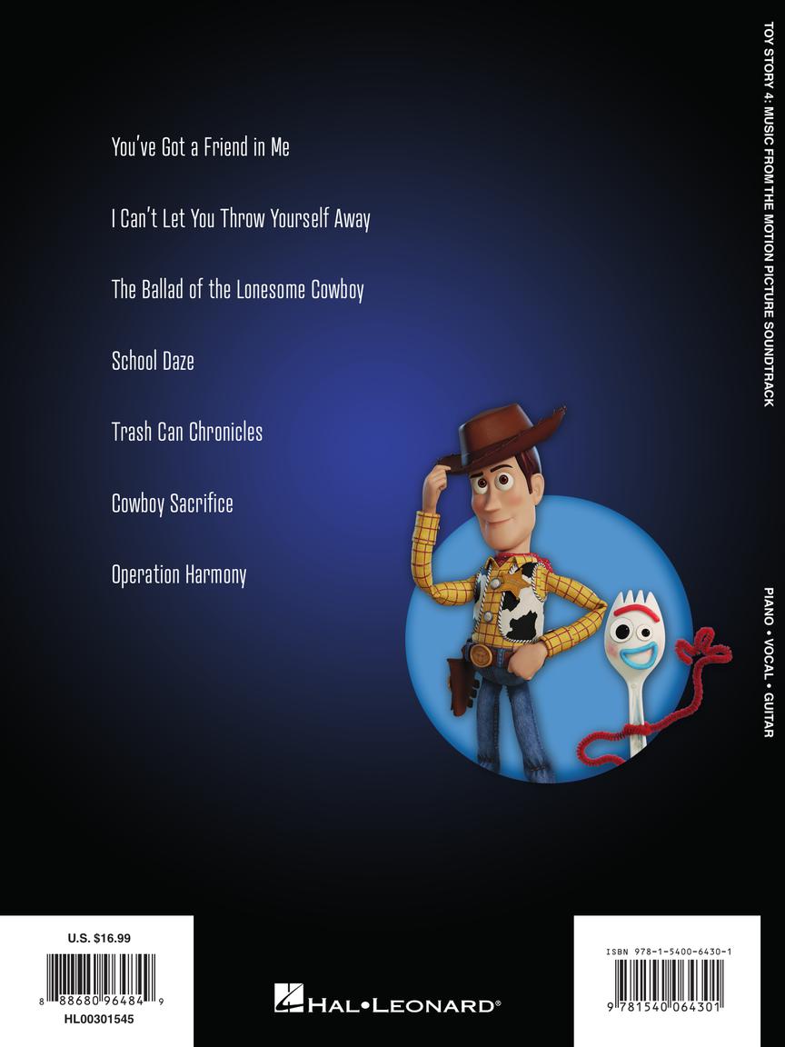 TOY STORY 4 MOVIE SOUNDTRACK PVG - Hal Leonard 301545