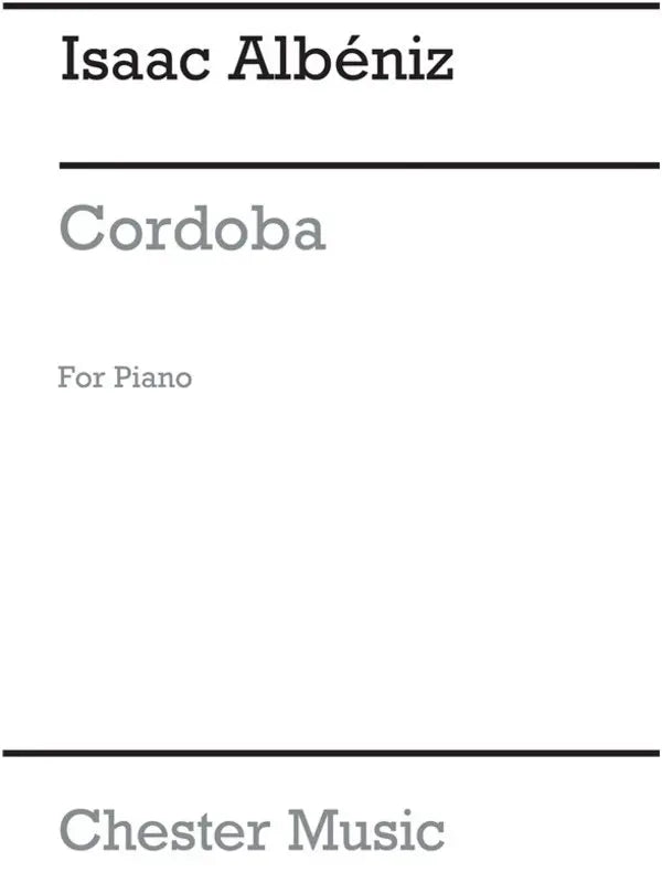 ALBENIZ CORDOBA PIANO SOLO - ALBENIZ - Chester CH02299