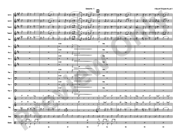 A Salute to Glenn Miller II - Jazz Ensemble Conductor Score & Parts (Digital Download)