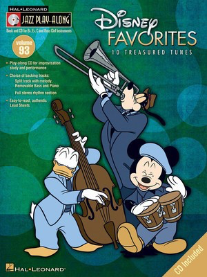 Disney Favorites - Jazz Play-Along Volume 93 - Various - Bb Instrument|Bass Clef Instrument|C Instrument|Eb Instrument Hal Leonard Lead Sheet /CD