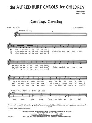 The Alfred Burt Carols for Children - Alfred Burt - Unison Hawley Ades Shawnee Press Choral Score Octavo