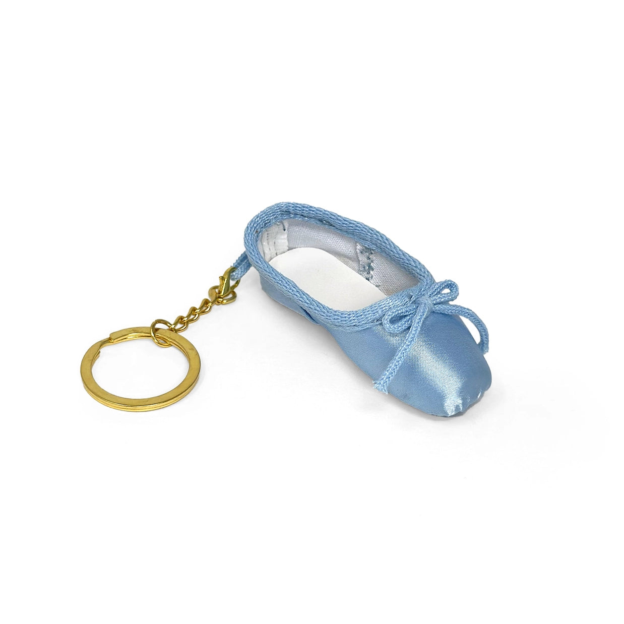 Ballet Shoe Keyring Light Blue