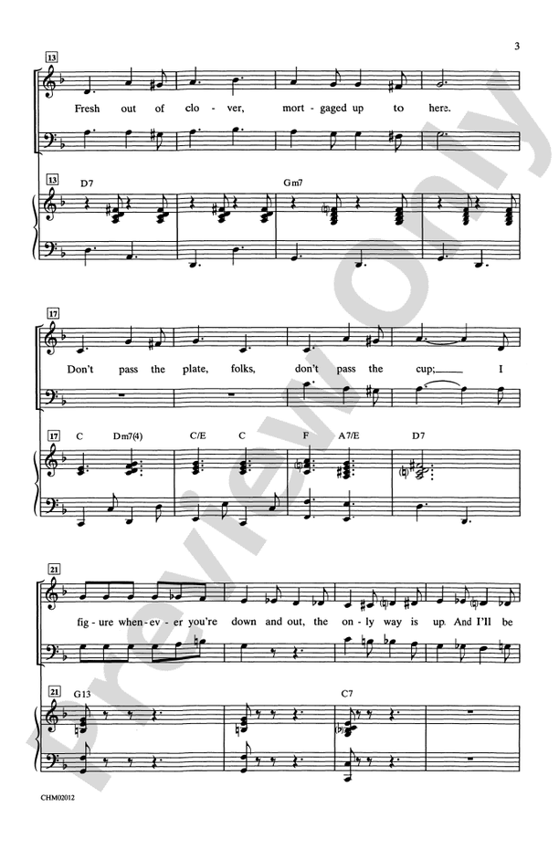 Hey, Look Me Over – 3-Part Mixed Choral Octavo (Digital Download)