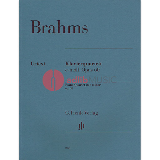 Piano Quartet in C minor Op 60 Score/Parts