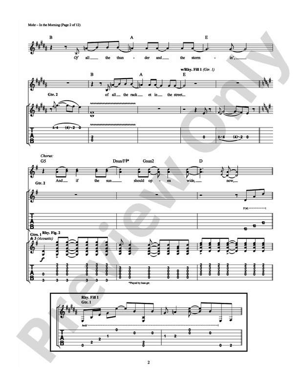 In the Morning - Guitar TAB (Digital Download)