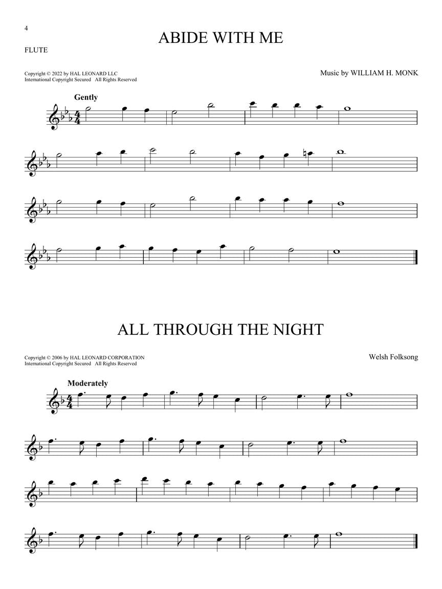 101 Peaceful Melodies for Flute - Hal Leonard