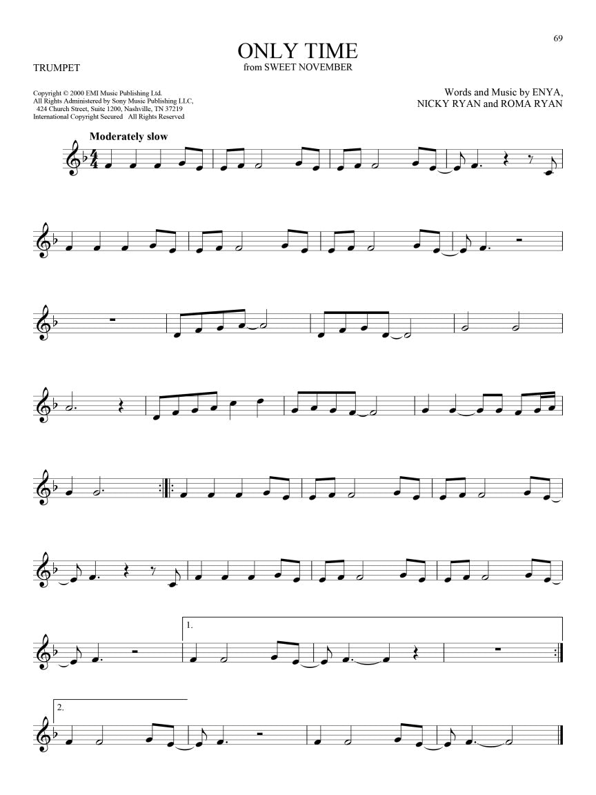 101 Peaceful Melodies for Trumpet - Hal Leonard