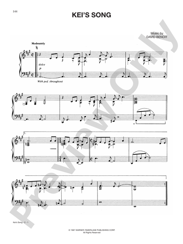 Kei's Song - DSM-PS-0010868 - Piano (Digital Download)