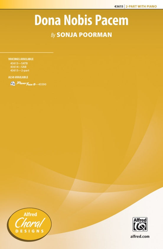 Dona Nobis Pacem - Sonja Poorman – 2-Part Choral Octavo (Digital Download)