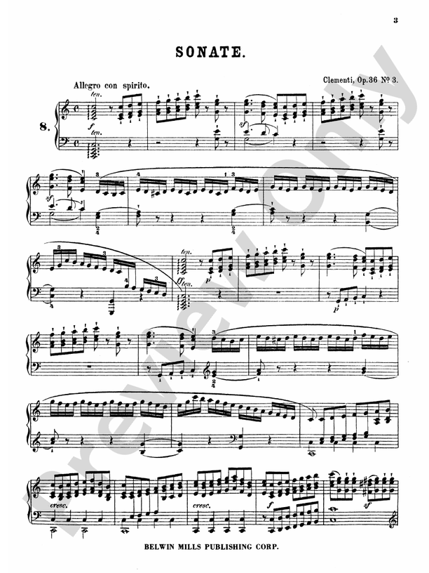 Clementi - Piano Sonatas (Volume II) - Piano Solo (Digital Download)