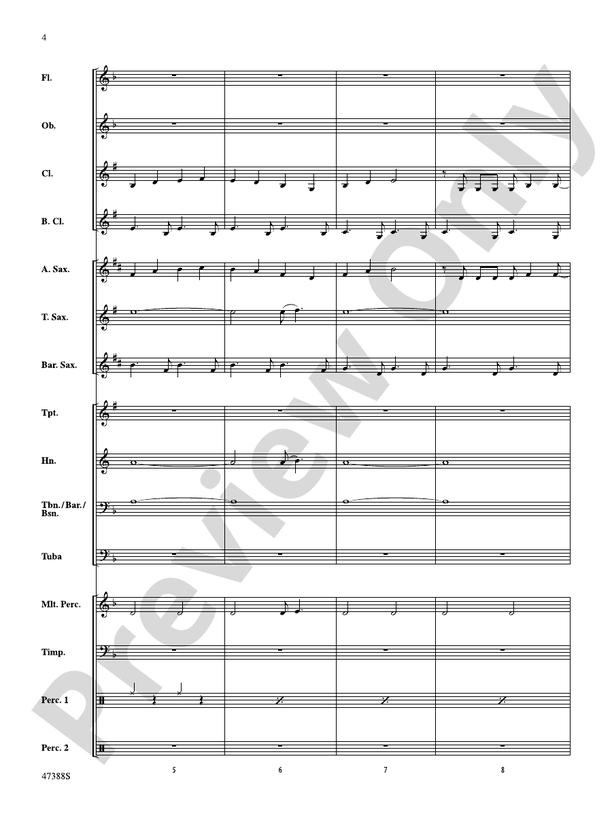 In My Garden - Concert Band Conductor Score & Parts (Digital Download)