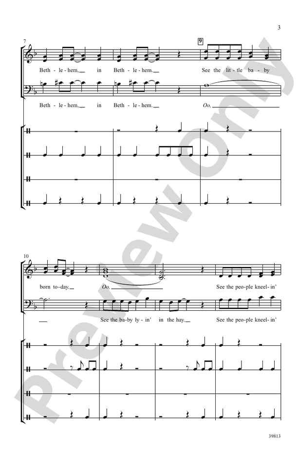 In Bethlehem – SSAB, a cappella Choral Octavo (Digital Download)