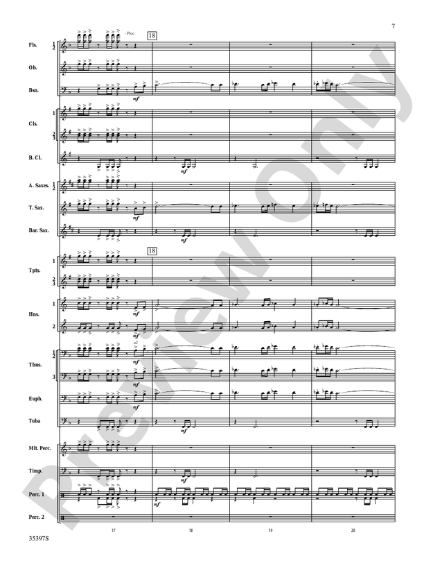 Fuego del Alma - Concert Band Conductor Score & Parts (Digital Download)