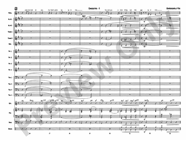 Embraceable You - Jazz Ensemble Conductor Score & Parts(Digital Download)