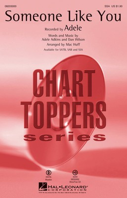 Someone Like You - Adele Adkins|Dan Wilson - SSA Mac Huff Hal Leonard Octavo