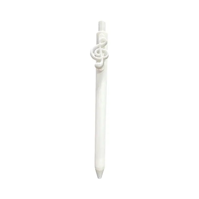 White Pen with Treble Clef Charm