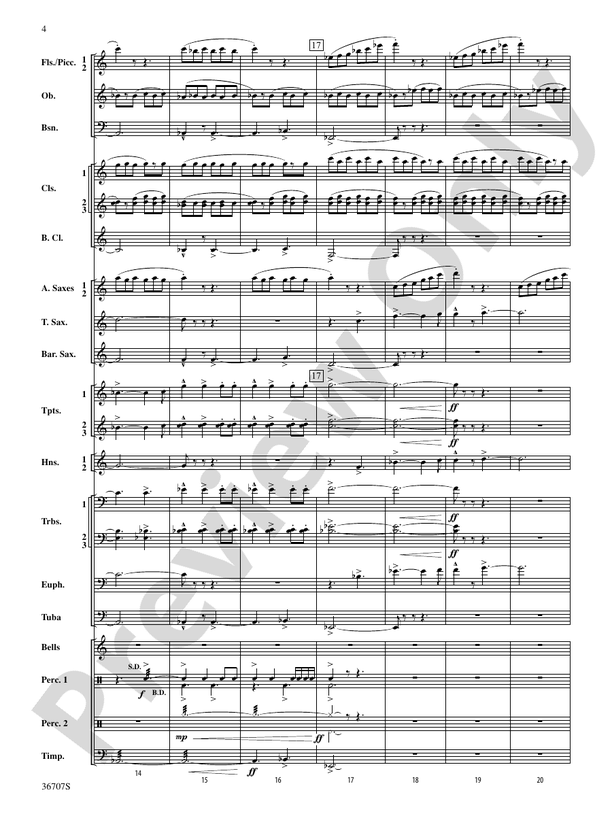Rhapsodic Celebration - Concert Band Conductor Score & Parts (Digital Download)