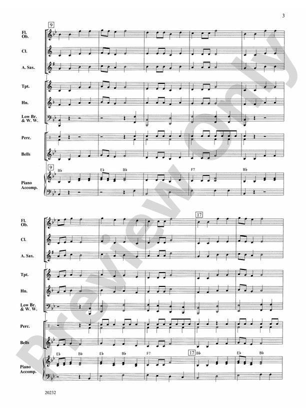 Drums-up-Front March - Concert Band Conductor Score & Parts (Digital Download)