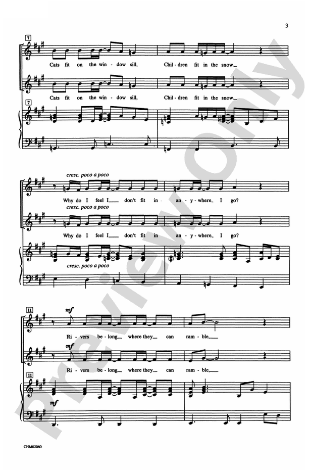 Corner of the Sky – 2-Part Choral Octavo (Digital Download)