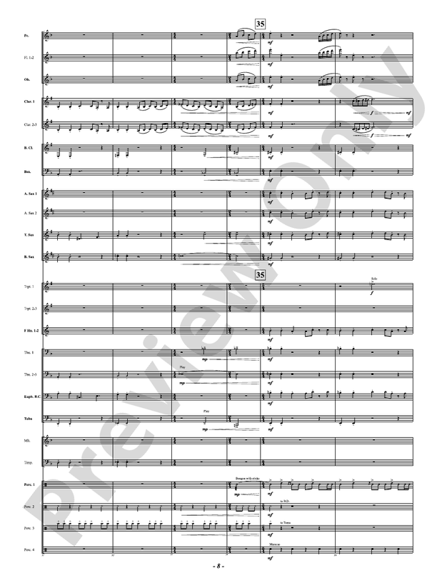 Prophetic Dances - Concert Band Conductor Score & Parts(Digital Download)