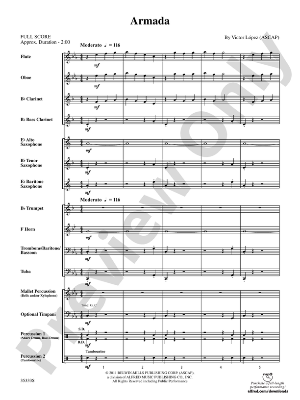 Armada - Concert Band Conductor Score & Parts (Digital Download)
