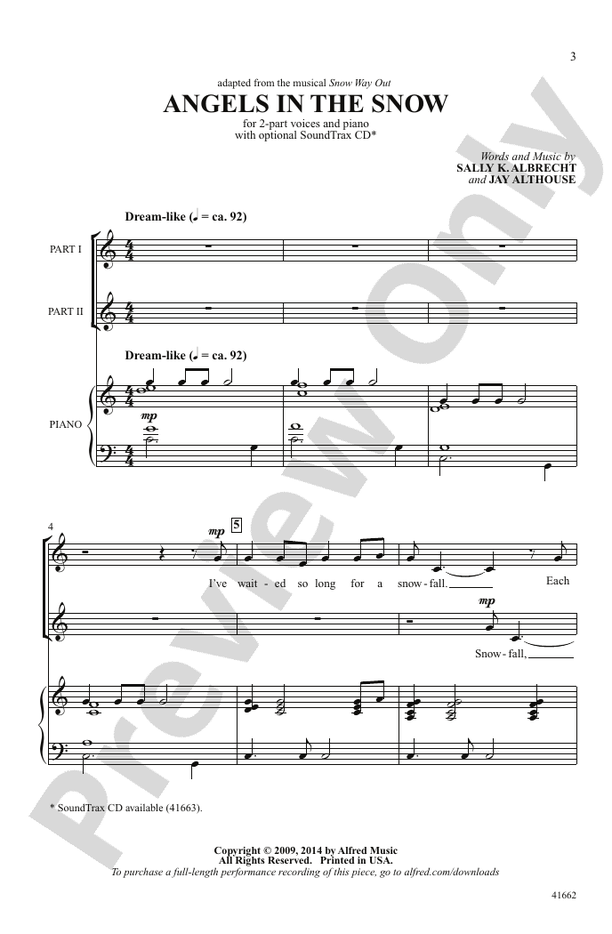 Angels in the Snow – 2-Part Choral Octavo (Digital Download)