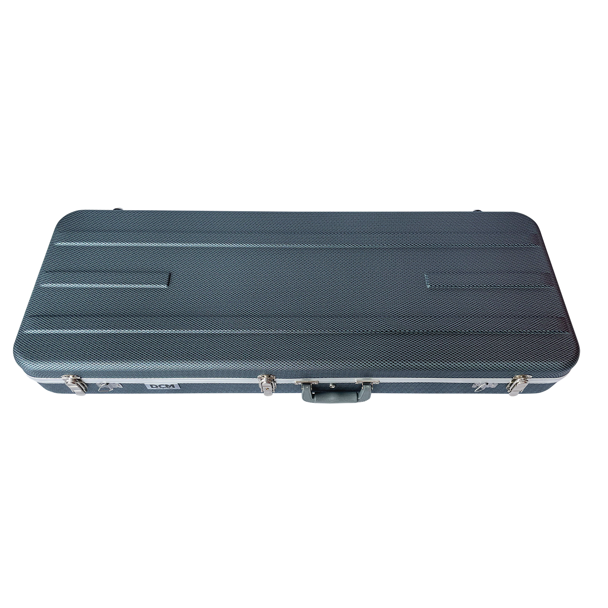 DCM EC2C ABS / Fibre Deluxe Electric Guitar Case Dark Silver Lining