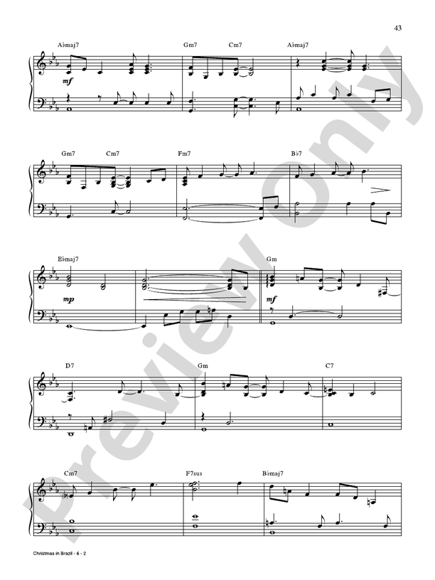 Christmas in Brazil -  Jim Brickman - PVG (Digital Download)