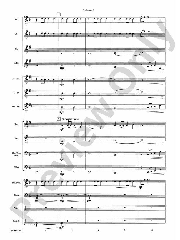 Ancient Moon - Concert Band Conductor Score & Parts (Digital Download)