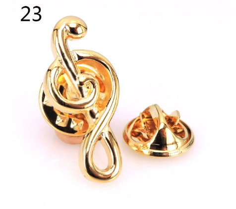 Gold Treble Clef Pin