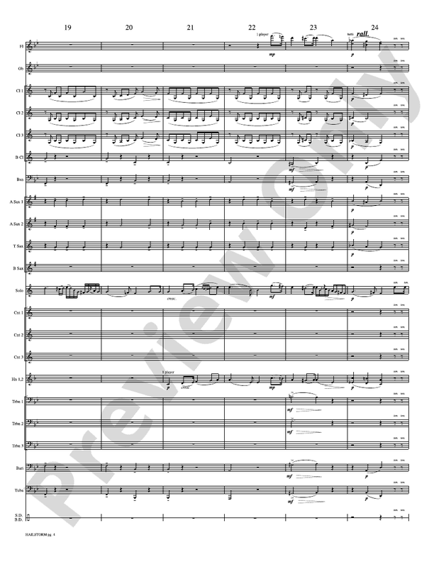 Hailstorm (Solo Cornet and Concert Band) - Concert Band Conductor Score & Parts (Digital Download)
