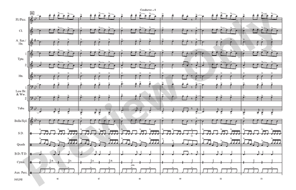 Last Friday Night (T.G.I.F.) – Marching Band Conductor Score & Parts (Digital Download)