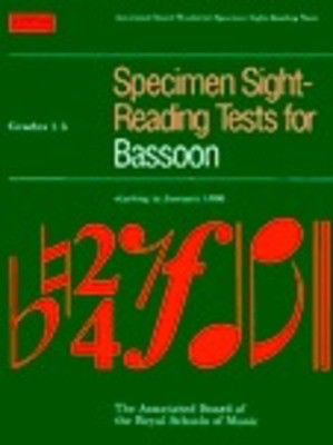 Specimen Sight-Reading Tests for Bassoon, Grades 1-5 - ABRSM - Bassoon ABRSM Bassoon Solo