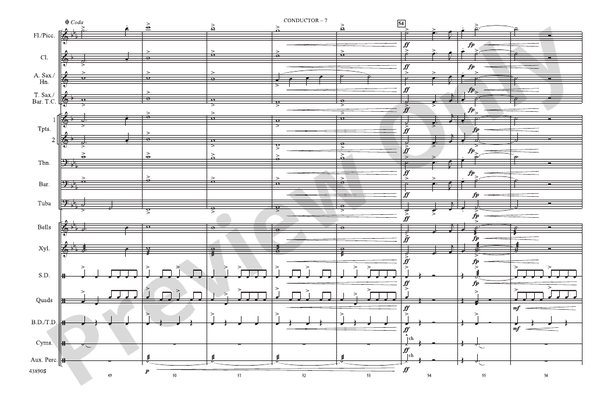 Cheyenne – Marching Band Conductor Score & Parts (Digital Download)