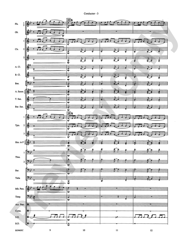 Tower Hill Overture - Concert Band Conductor Score & Parts (Digital Download)